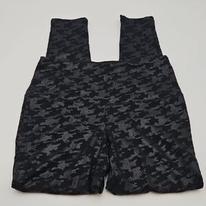 Chico's Black Zenergy Leggings Pants 0 Animal Print Design US 4/6